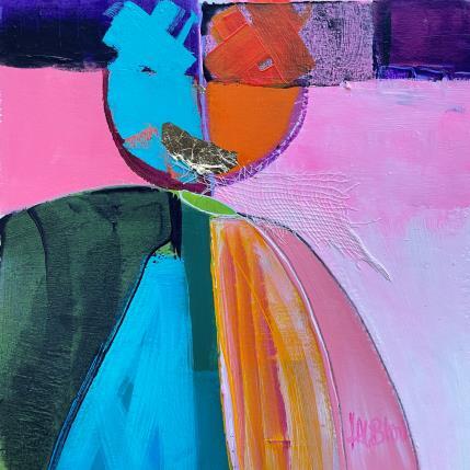 Painting Ensemble 1 by Lau Blou | Painting Abstract Acrylic, Gluing, Gold leaf