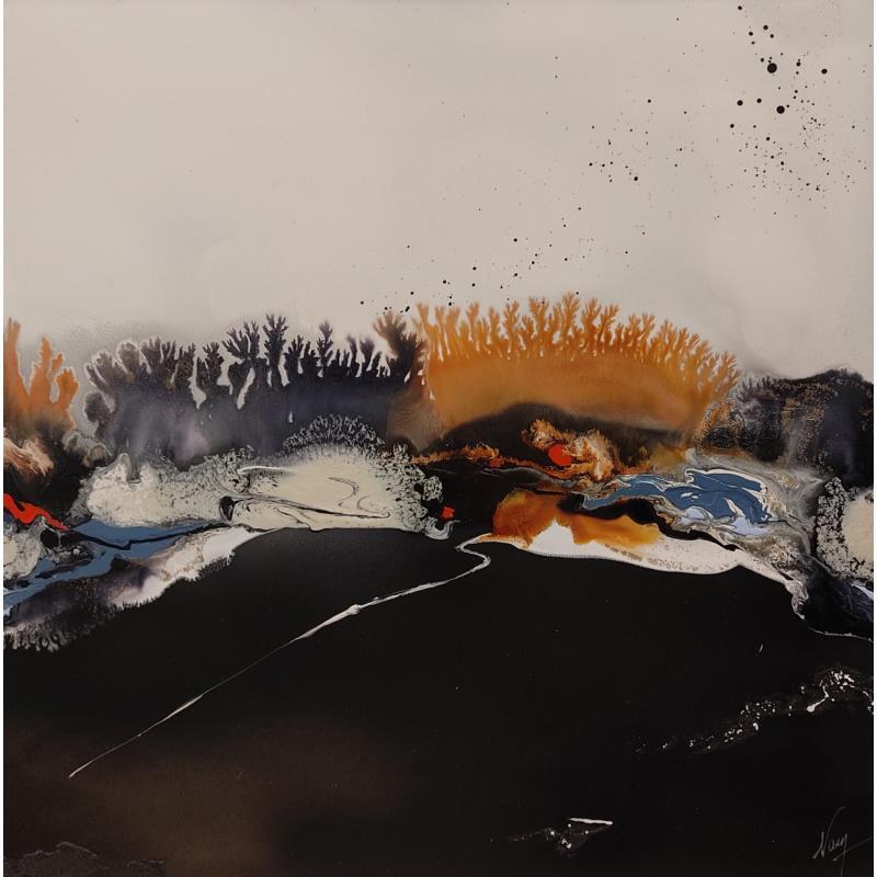 Painting C2951 by Naen | Painting Abstract Minimalist Acrylic Ink