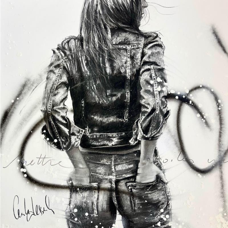 Peinture Mettre les voiles par Desserle Cecile | Tableau Figuratif Portraits Huile