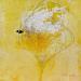 Painting abstract yellow A 104 by Wilms Hilde | Painting Abstract Acrylic Gluing