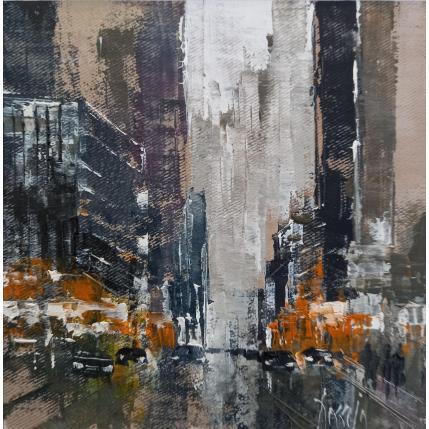 Painting Light Manhattan by Dessein Pierre | Painting Figurative Oil Architecture, Urban