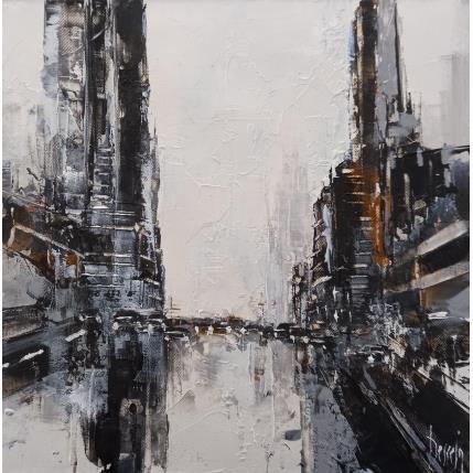 Painting Traffic by Dessein Pierre | Painting Figurative Oil Architecture, Urban