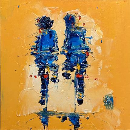 Painting Nous deux by Raffin Christian | Painting Figurative Oil Life style