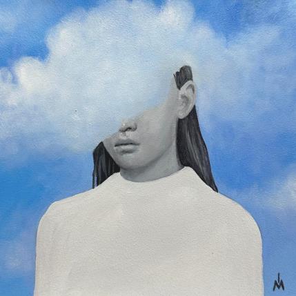 Pintura In the clouds  por Ivanova Margarita | Pintura Surrealismo Aceite Iconos pop, Retrato