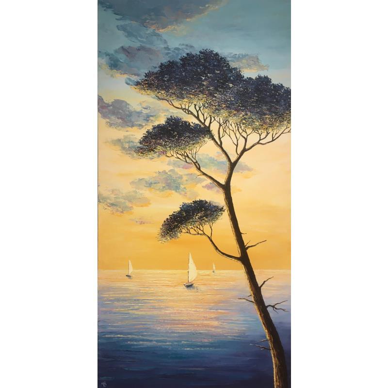 Painting Evolution by Blandin Magali | Painting Figurative Landscapes Oil