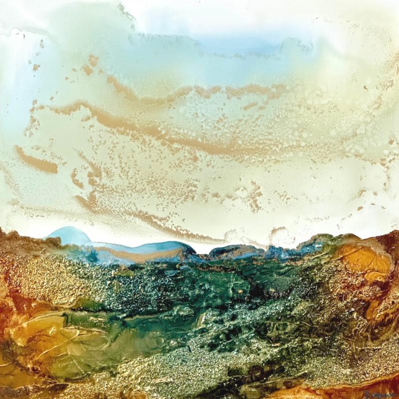 Peinture 1914 BRONZE ÂGE par Depaire Silvia | Tableau Abstrait Paysages Minimaliste Acrylique