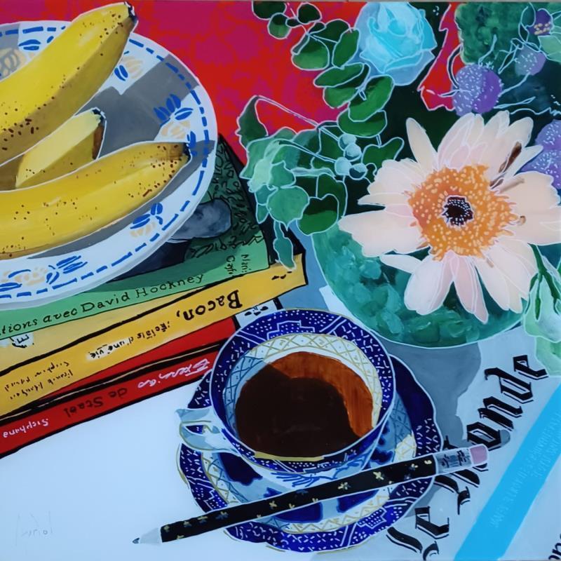 Peinture David suspectait Francis de se mettre à l'abstrait par Auriol Philippe | Tableau Figuratif Natures mortes Plexiglas Acrylique Posca