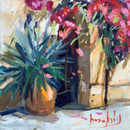 Painting La Porte Magique by Brooksby | Painting Figurative Oil Architecture, Nature