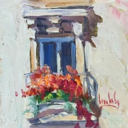 Painting Geranium by Brooksby | Painting Figurative Oil Architecture, Landscapes