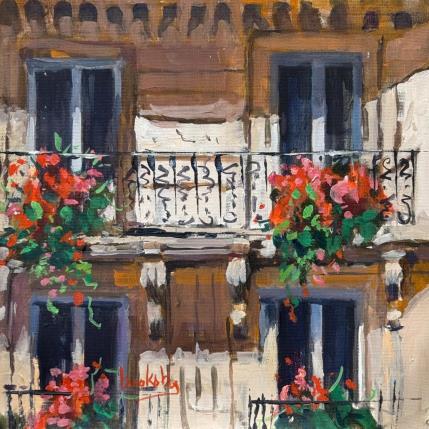 Painting Urban Dream by Brooksby | Painting Figurative Oil Architecture, Nature