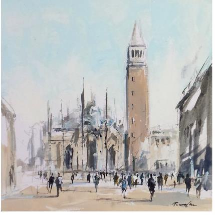 Peinture SAN MARCO par Poumelin Richard | Tableau Figuratif Huile