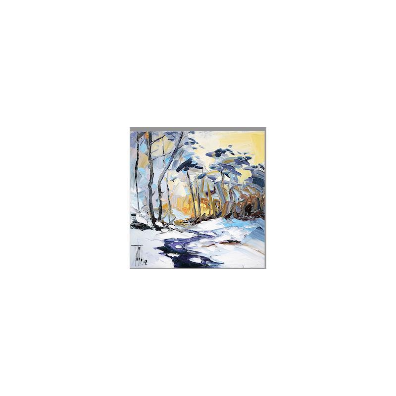 Painting RUISSEAU GELÉ by Tual Pierrick | Painting