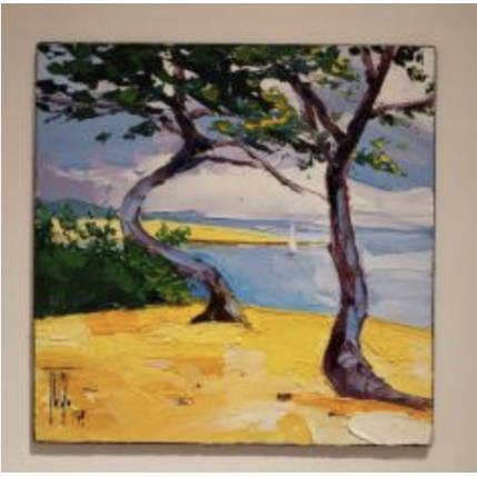 Painting RIVE AUX PINS by Tual Pierrick | Painting  Pop icons