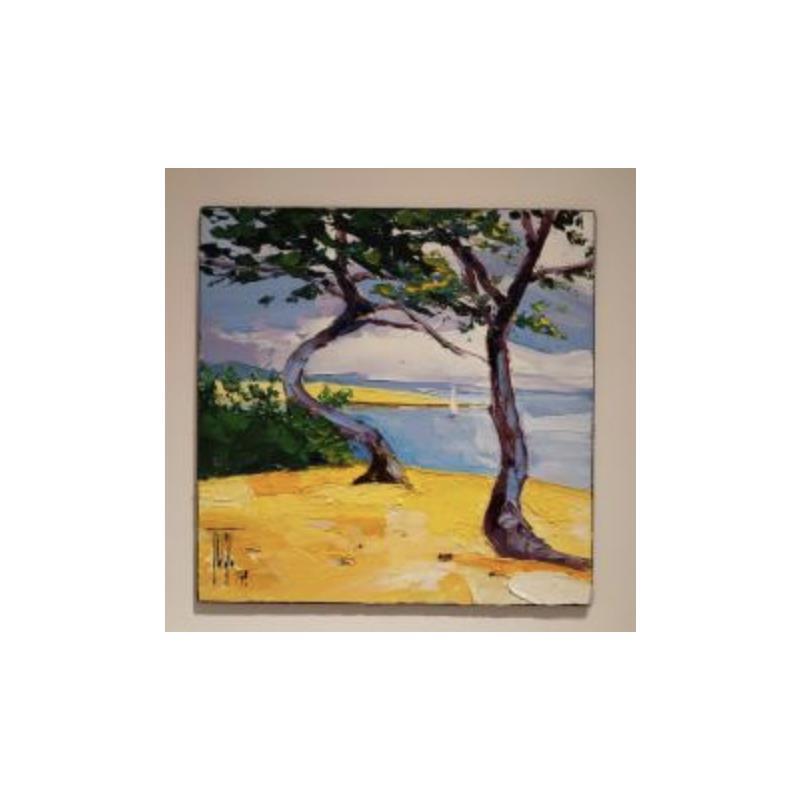 Gemälde RIVE AUX PINS von Tual Pierrick | Gemälde