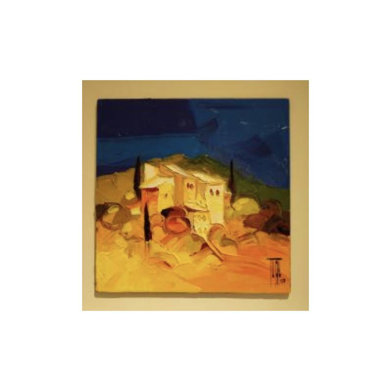 Painting VILLAGE DE PROVENCE by Tual Pierrick | Painting
