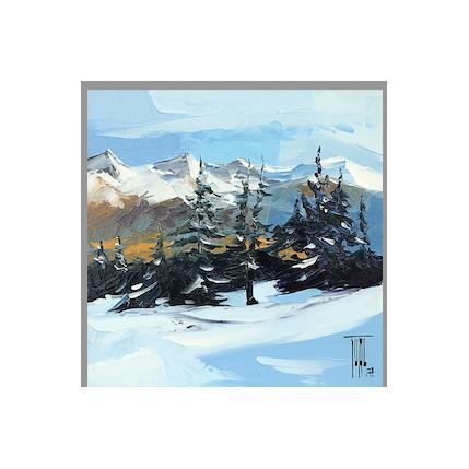 Painting SAPINIÈRE EN HIVER by Tual Pierrick | Painting