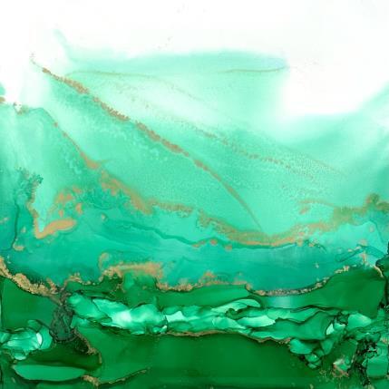 Peinture 1567 poésie végétale  par Depaire Silvia | Tableau Abstrait Acrylique Minimaliste, Paysages