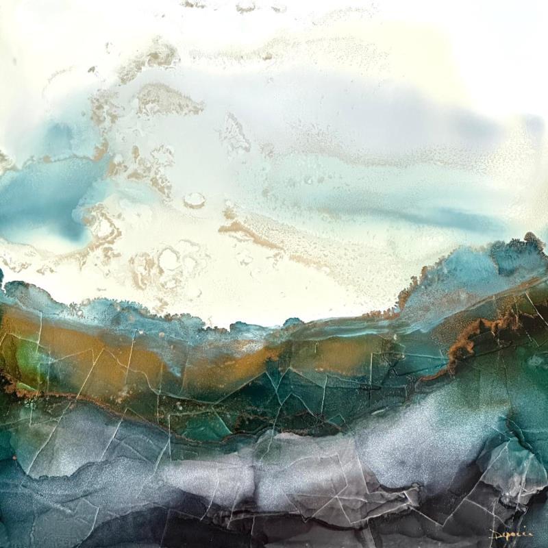 Peinture 1842 poésie marine  par Depaire Silvia | Tableau Abstrait Paysages Marine Minimaliste Acrylique