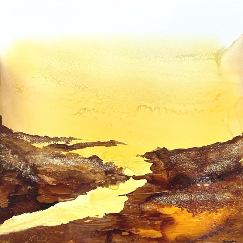 Painting 1593 poésie minérale  by Depaire Silvia | Painting Abstract Landscapes Minimalist Acrylic