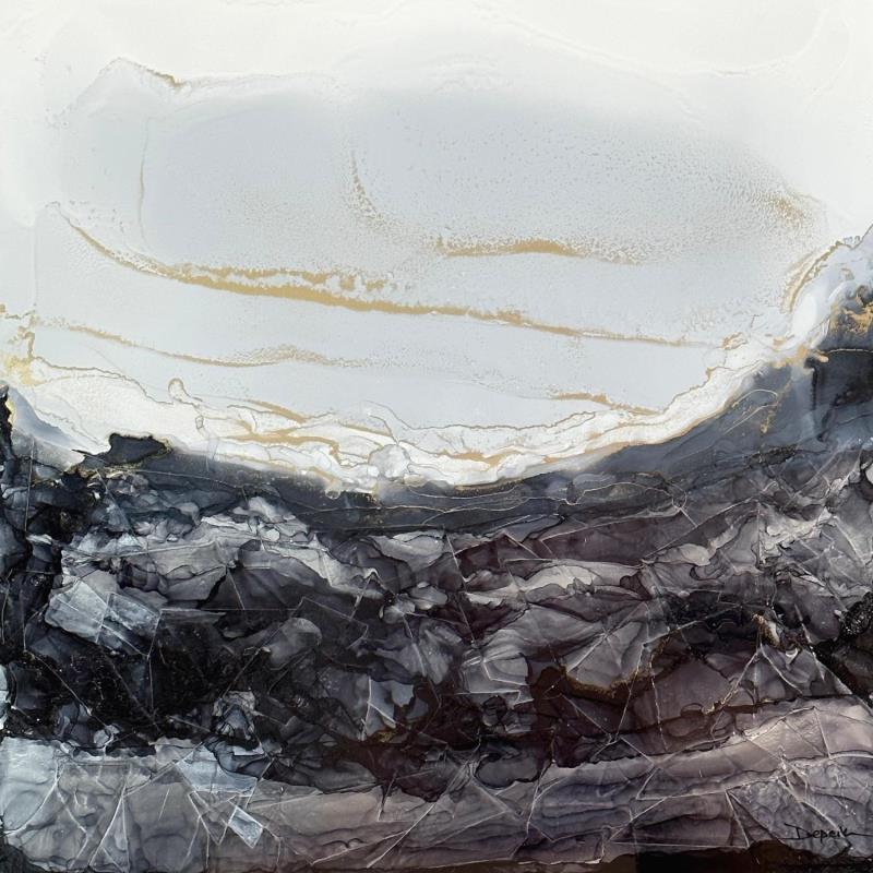 Painting 1297 poésie minérale  by Depaire Silvia | Painting Abstract Landscapes Minimalist Acrylic
