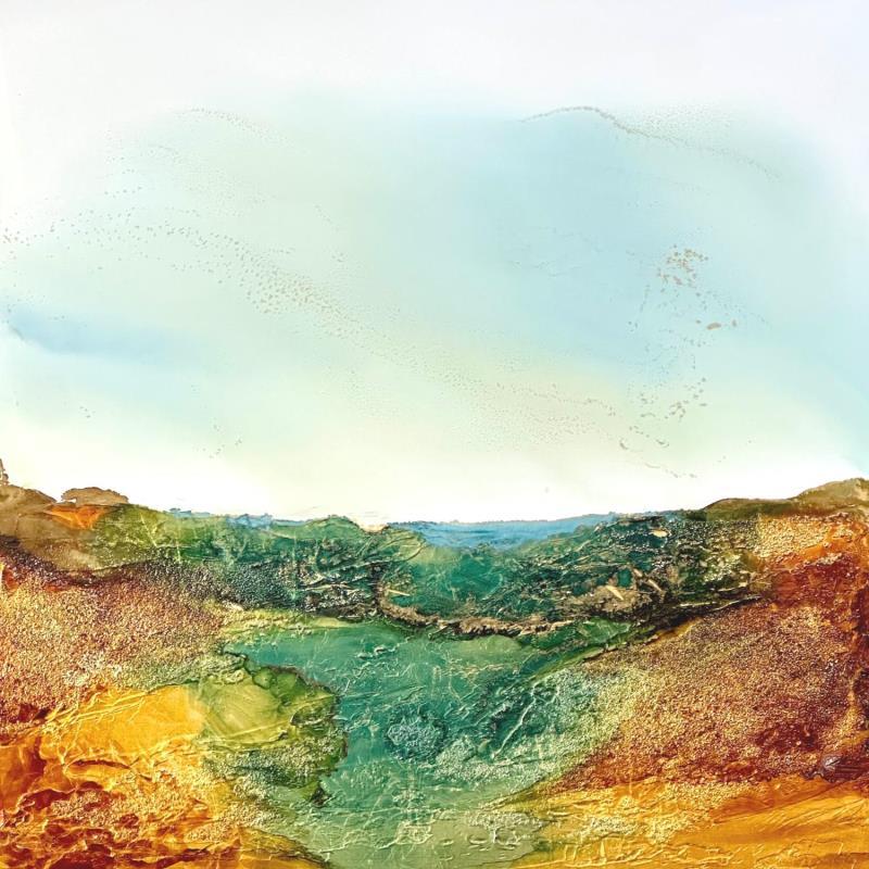 Peinture 1885 Bronze Age par Depaire Silvia | Tableau Abstrait Paysages Minimaliste Acrylique