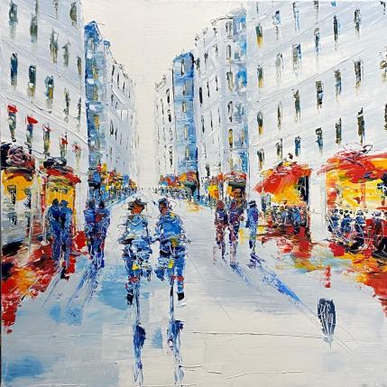 Painting Instant Bonheur by Raffin Christian | Painting Figurative Oil Urban