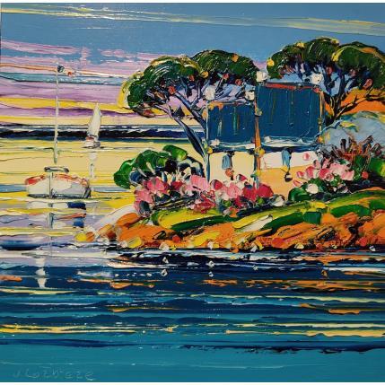 Peinture La côte Bretonne par Corbière Liisa | Tableau Figuratif Huile Paysages