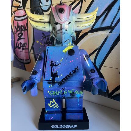 Sculpture GOLDOGRAF' par Le Marquis | Sculpture Pop-art Acrylique, Céramique, Graffiti Icones Pop