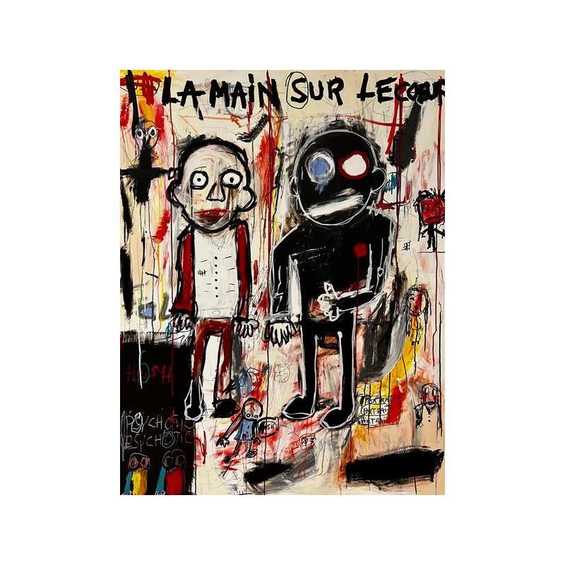 Peinture La main sur le coeur par Zaïdi Larbi | Tableau