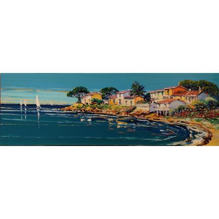Peinture Vacances à Cap Corse par Corbière Liisa | Tableau Figuratif Huile Paysages