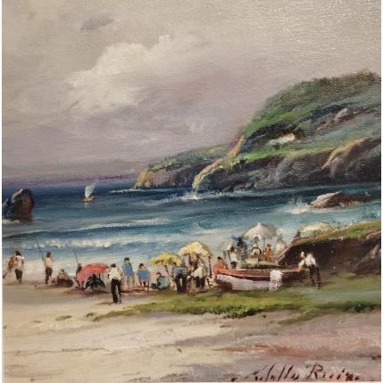 Pintura Tarde de playa por Cabello Ruiz Jose | Pintura Impressionism Aceite Iconos pop, Life style