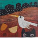 Gemälde Lules en el pueblo von Arias Parera Almudena | Gemälde Naive Kunst Acryl Collage