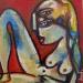 Painting Inconnue ne méritant pas de l'être by Doudoudidon | Painting Raw art Life style Nude Metal Acrylic