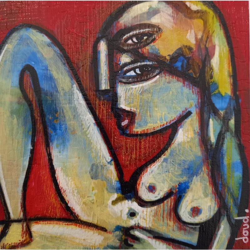 Painting Inconnue ne méritant pas de l'être by Doudoudidon | Painting Raw art Life style Nude Metal Acrylic