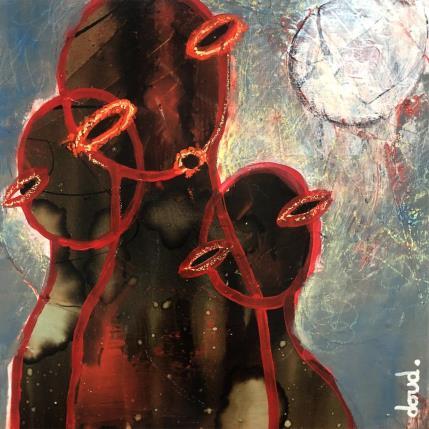 Painting Tribu Trobu by Doudoudidon | Painting Raw art Acrylic Life style, Nude, Portrait