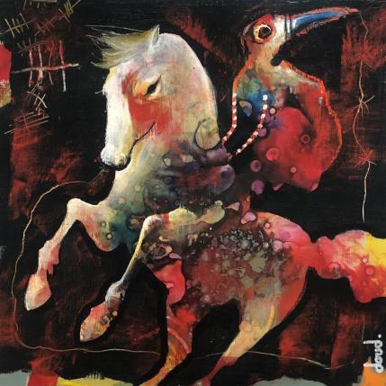 Painting Un corbal, des corps beaux by Doudoudidon | Painting Raw art Acrylic Animals, Life style