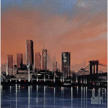 Peinture Lueurs citadines par Guillet Jerome | Tableau Figuratif Huile Urbain