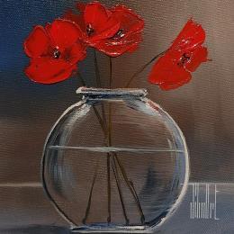 Peinture Quelques fleurs par Guillet Jerome | Tableau Figuratif Huile Natures mortes