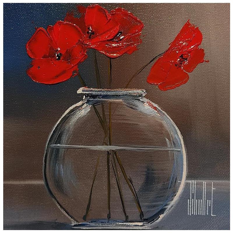 Peinture Quelques fleurs par Guillet Jerome | Tableau Figuratif Natures mortes Huile