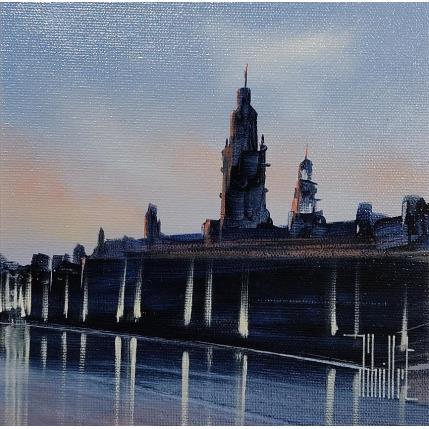 Painting Les lumières de la Place by Guillet Jerome | Painting Figurative Oil Pop icons, Urban