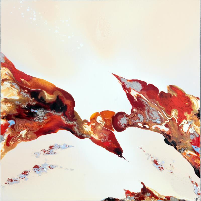 Gemälde C1095 von Naen | Gemälde Abstrakt Natur Minimalistisch Acryl Tinte