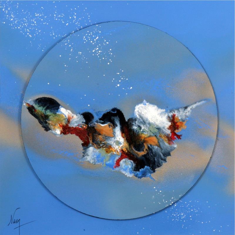 Pintura C2313 por Naen | Pintura Abstracto Naturaleza Minimalista Acrílico Ink