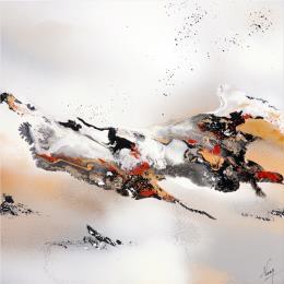Peinture C2682 par Naen | Tableau Abstrait Acrylique, Encre Minimaliste, Nature