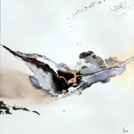 Peinture C2889 par Naen | Tableau Abstrait Acrylique, Encre Minimaliste, Nature