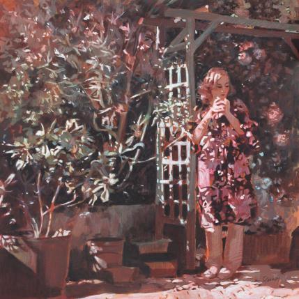 Painting Première levée by Gemini. H  | Painting Realism Acrylic, Oil Landscapes, Life style, Nature