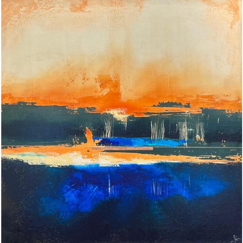 Peinture Abstraction # 2858 par Hévin Christian | Tableau Abstrait Minimaliste Huile Acrylique Pastel