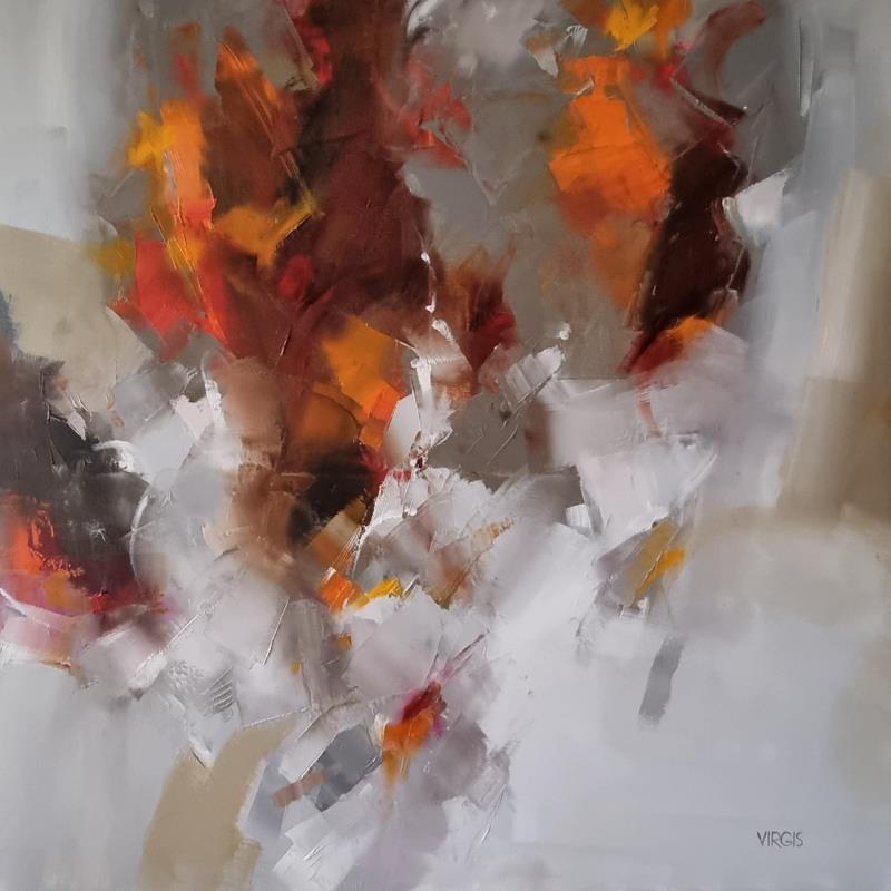 Painting Polyphony by Virgis | Painting Abstract Music Minimalist Oil
