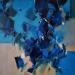 Peinture The stars go waltzing out of blue par Virgis | Tableau Abstrait Minimaliste Huile