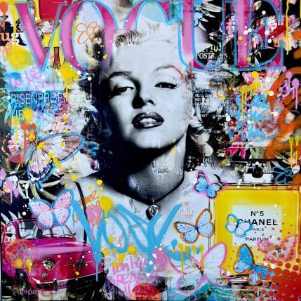 Painting MARILYN NUMBER FIVE by Novarino Fabien | Painting Pop-art Pop icons