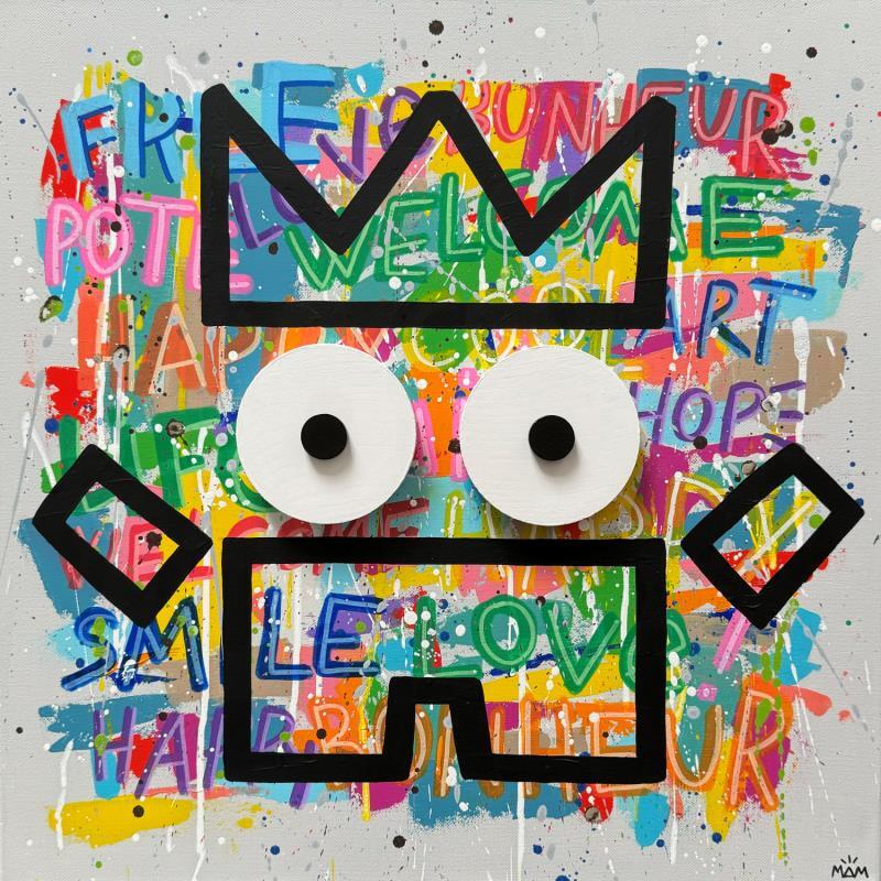 Painting WELCOME by Mam | Painting Pop-art Society Pop icons Life style Acrylic